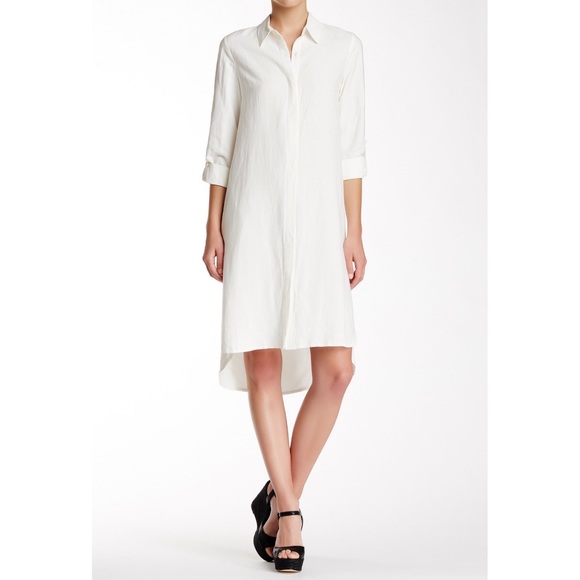 alice + olivia Zoe Mini Collar Button Down Dress - Picture 1 of 8